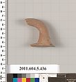 Terracotta fragment of a kylix (drinking cup), Terracotta, Greek, Attic