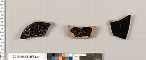 Terracotta fragments of kylikes (drinking cups), Terracotta, Greek, Attic