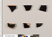 Terracotta rim fragments of kylikes (drinking cups), Terracotta, Greek, Attic
