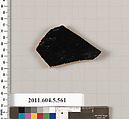Terracotta fragment of a kylix (drinking cup), Terracotta, Greek, Attic