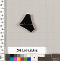 Terracotta fragment of a kylix (drinking cup), Terracotta, Greek, Attic