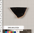 Terracotta rim fragment of a kylix (drinking cup), Terracotta, Greek, Attic