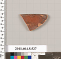 Terracotta rim fragment of a kylix (drinking cup), Terracotta, Greek, Attic