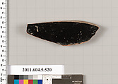 Terracotta fragment of a kylix (drinking cup)?, Terracotta, Greek, Attic