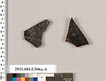 Terracotta fragments of kylikes (drinking cups), Terracotta, Greek, Attic