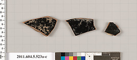 Terracotta fragments of kylikes (drinking cups), Terracotta, Greek, Attic