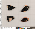 Terracotta fragments of kylikes (drinking cups), Terracotta, Greek, Attic