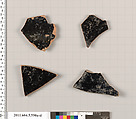 Terracotta fragments of kylikes (drinking cups), Terracotta, Greek, Attic