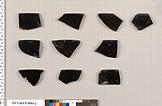 Terracotta rim fragments of kylikes (drinking cups), Terracotta, Greek, Attic