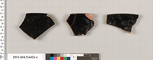Terracotta rim fragments of kylikes (drinking cups), Terracotta, Greek, Attic