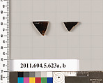 Terracotta rim fragments of kylikes (drinking cups), Terracotta, Greek, Attic
