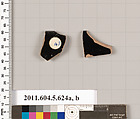 Terracotta rim fragments of kylikes (drinking cups), Terracotta, Greek, Attic
