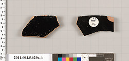 Terracotta rim fragments of kylikes (drinking cups), Terracotta, Greek, Attic