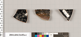 Terracotta rim fragments of kylikes (drinking cups) | Greek, Attic ...