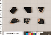 Terracotta rim fragments of kylikes (drinking cups), Terracotta, Greek, Attic