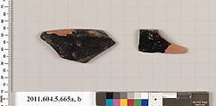 Terracotta rim fragments of kylikes (drinking cups), Terracotta, Greek, Attic