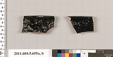 Terracotta rim fragments of kylikes (drinking cups), Terracotta, Greek, Attic