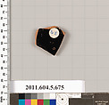 Terracotta fragment of a kylix (drinking cup), Terracotta, Greek, Attic