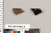 Terracotta rim fragments of kylikes (drinking cups), Terracotta, Greek, Attic