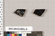 Terracotta rim fragments of kylikes (drinking cups), Terracotta, Greek, Attic
