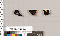 Terracotta rim fragments of kylikes (drinking cups), Terracotta, Greek, Attic