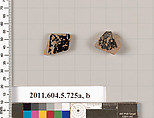Terracotta fragments of kylikes (drinking cups), Terracotta, Greek, Attic