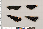 Terracotta fragments of kylikes (drinking cups), Terracotta, Greek, Attic