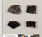Terracotta rim fragments of kylikes (drinking cups), Terracotta, Greek, Attic