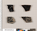 Terracotta rim fragments of kylikes (drinking cups), Terracotta, Greek, Attic