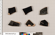 Terracotta fragments of kylikes (drinking cups), Terracotta, Greek, Attic