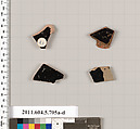 Terracotta fragments of kylikes (drinking cups), Terracotta, Greek, Attic