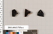 Terracotta fragments of kylikes (drinking cups), Terracotta, Greek, Attic