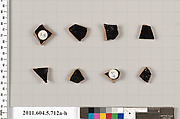 Terracotta fragments of kylikes (drinking cups), Terracotta, Greek, Attic