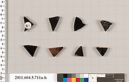 Terracotta fragments of kylikes (drinking cups), Terracotta, Greek, Attic
