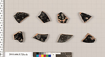 Terracotta fragments of kylikes (drinking cups), Terracotta, Greek, Attic