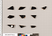 Terracotta fragments of kylikes (drinking cups), Terracotta, Greek, Attic