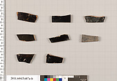 Terracotta fragments of kylikes (drinking cups), Terracotta, Greek, Attic