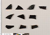 Terracotta fragments of kylikes (drinking cups), Terracotta, Greek, Attic