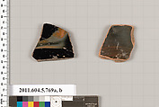 Terracotta fragments of kylikes (drinking cups), Terracotta, Greek, Attic