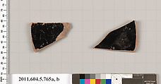 Terracotta fragments of kylikes (drinking cups), Terracotta, Greek, Attic