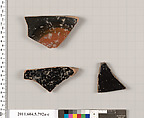 Terracotta fragments of kylikes (drinking cups), Terracotta, Greek, Attic
