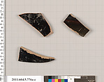 Terracotta fragments of kylikes (drinking cups), Terracotta, Greek, Attic
