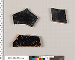Terracotta fragments of kylikes (drinking cups), Terracotta, Greek, Attic