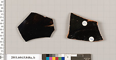 Terracotta fragments of kylikes (drinking cups), Terracotta, Greek, Attic
