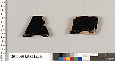 Terracotta rim fragments of kylikes (drinking cups), Terracotta, Greek, Attic