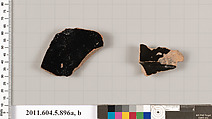 Terracotta fragments of kylikes (drinking cups), Terracotta, Greek, Attic