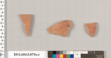 Terracotta fragments of kylikes (drinking cups), Terracotta, Greek, Attic