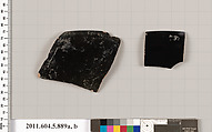 Terracotta rim fragments of kylikes (drinking cups), Terracotta, Greek, Attic