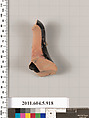 Terracotta fragment of a kylix (drinking cup), Terracotta, Greek, Attic