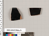 Terracotta rim fragments of kylikes (drinking cups), Terracotta, Greek, Attic